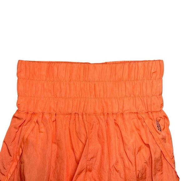 Free People Movement Shorts Women's Size Small Orange The Way Home Running Yoga - Picture 3 of 11